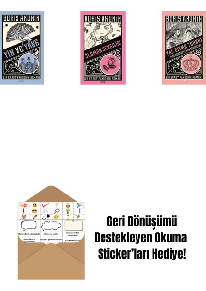 Yin ve Yang + Ölümün Sevgilisi + Taç Giyme Töreni + Okuma Sticker'ları