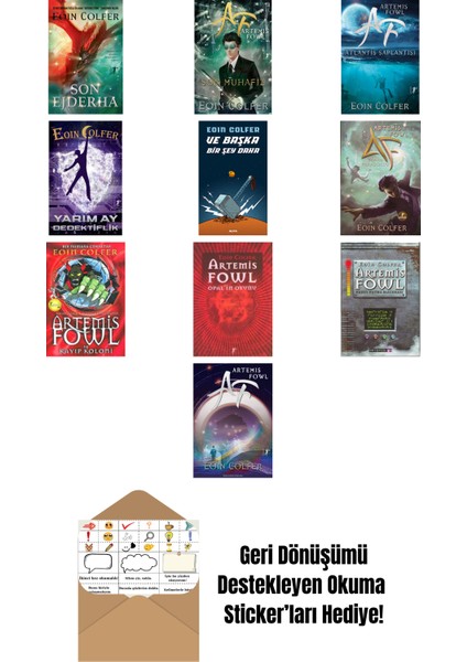 Eoin Colfer 10 Kitap Set + Okuma Sticker'ları