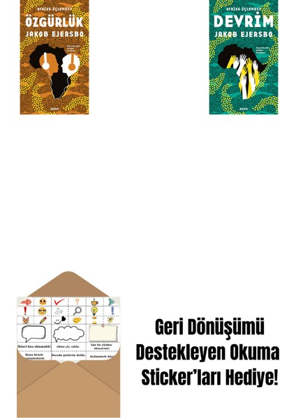 Özgürlük + Devrim + Okuma Sticker'ları