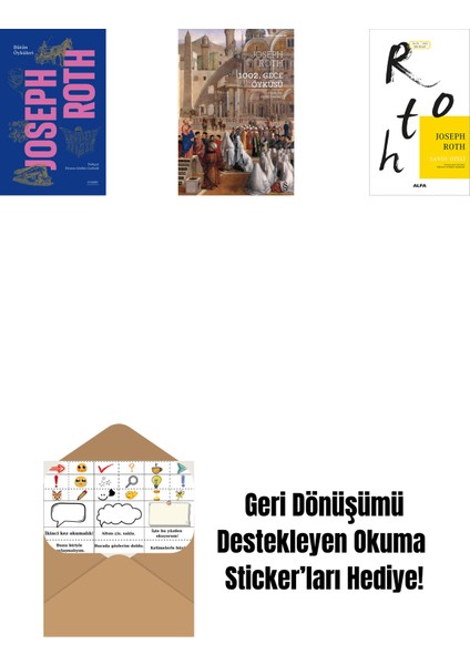 Bütün Öyküleri - Joseph Roth (Ciltli) + 1002. Gece Öyküsü + Savoy Oteli + Okuma Sticker'ları