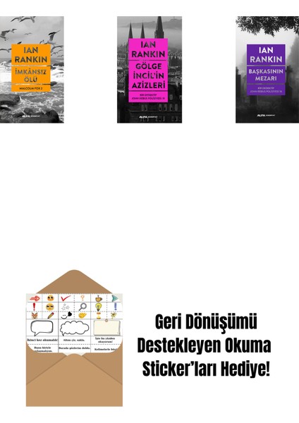 Imkânsız Ölü + Gölge Incil'in Azizleri + Başkasının Mezarı + Okuma Sticker'ları