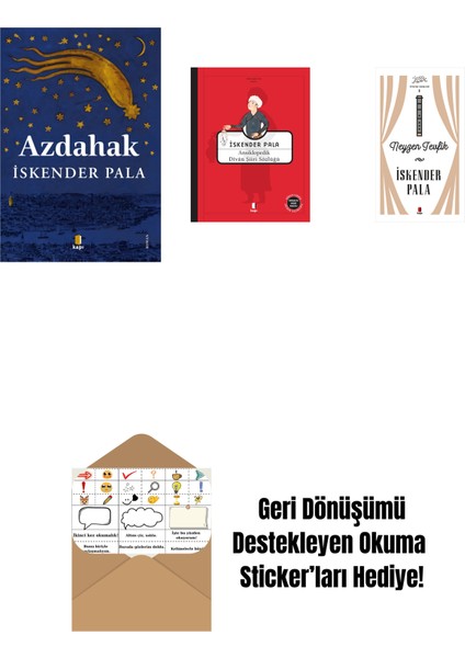 Azdahak + Ansikolopedik Divân Şiiri Sözlüğü (Ciltli) + Neyzen Tevfik (Ciltli) + Okuma Sticker'ları