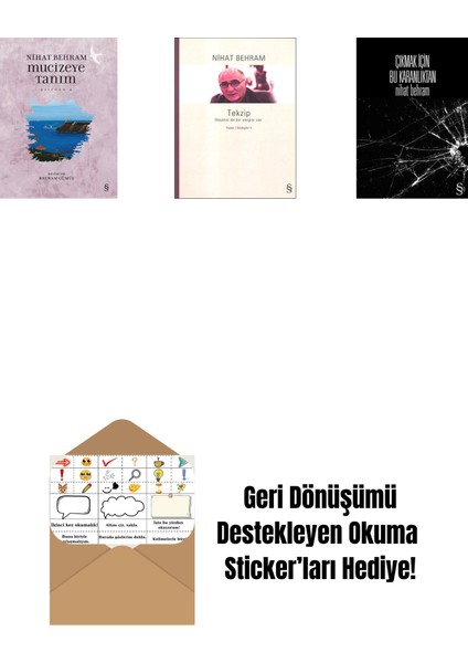 Mucizeye Tanım + Tekzip + Çıkmak Için Bu Karanlıktan + Okuma Sticker'ları