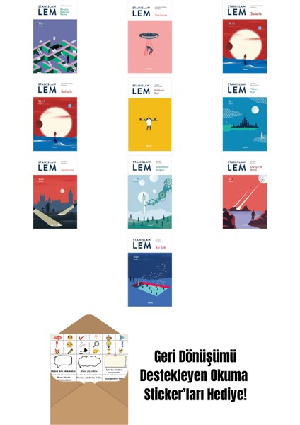 Stanislaw Lem 10 Kitap Set + Okuma Sticker'ları