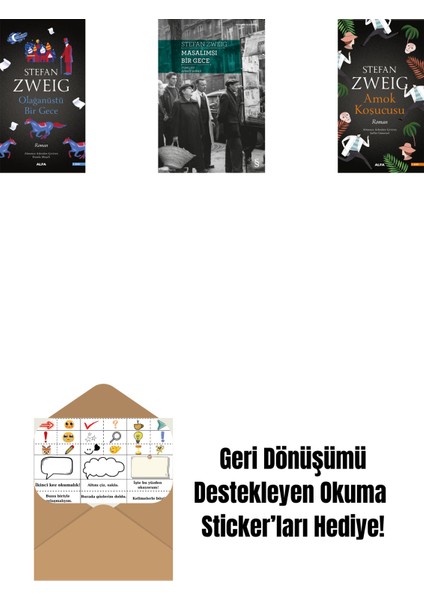 Olağanüstü Bir Gece + Masalımsı Bir Gece + Amok Koşucusu + Okuma Sticker'ları