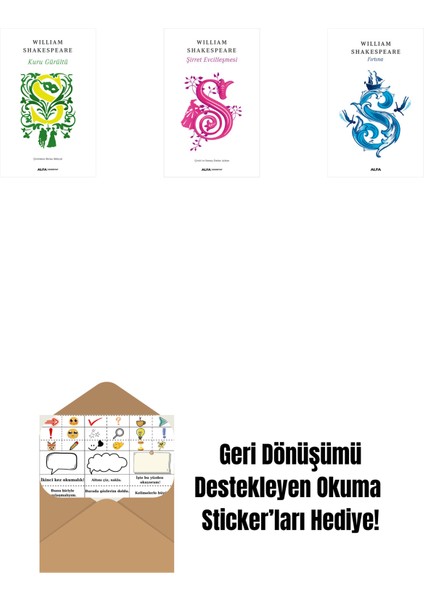 Kuru Gürültü + Şirret Evcilleşmesi + Bir Yazdönümü Gecesi Rüyası + Okuma Sticker'ları
