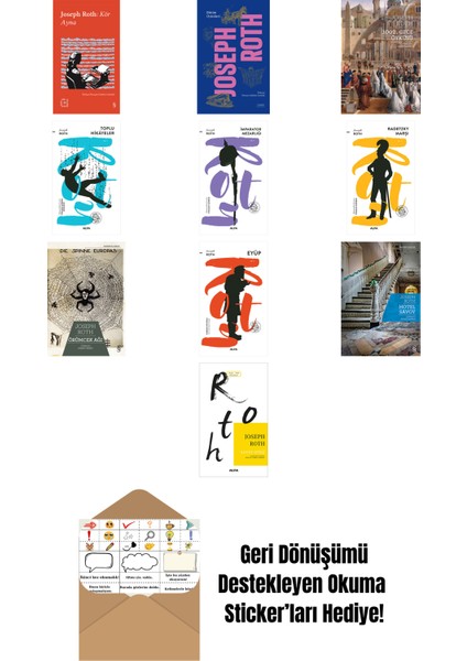 Joseph Roth 10 Kitap Set + Okuma Sticker'ları