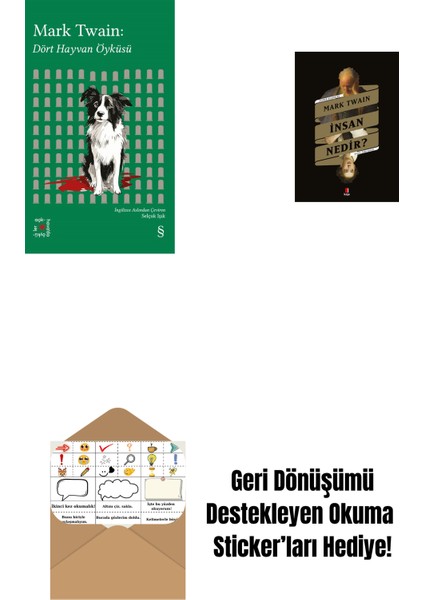 Everest Açıkhava 41 - Dört Hayvan Öyküsü + Insan Nedir? + Okuma Sticker'ları