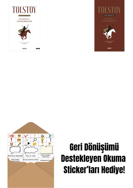 Tolstoy Bütün Eserleri 14 + Tolstoy Bütün Eserleri 14 (Ciltli) + Okuma Sticker'ları