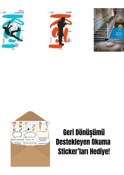 Toplu Hikayeler + Eyüp + Hotel Savoy + Okuma Sticker'ları