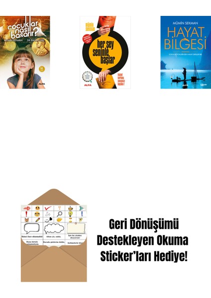 Çocuklar Nasıl Başarır? + Her Şey Seninle Başlar + Hayat Bilgesi 2 + Okuma Sticker'ları