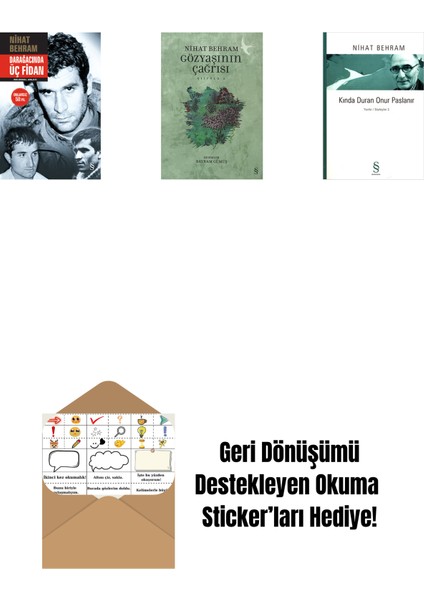 Darağacında Üç Fidan (Ciltli) + Gözyaşının Çağrısı + Kında Duran Onur Paslanır + Okuma Sticker'ları