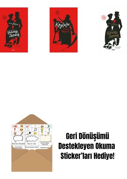 Vadideki Zambak (Ciltli) + Köylüler (Ciltli) + Vadideki Zambak + Okuma Sticker'ları