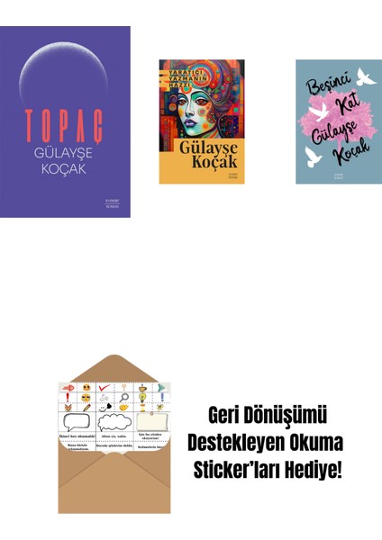 Topaç + Yaratıcı Yazmanın Hazzı + Beşinci Kat + Okuma Sticker'ları