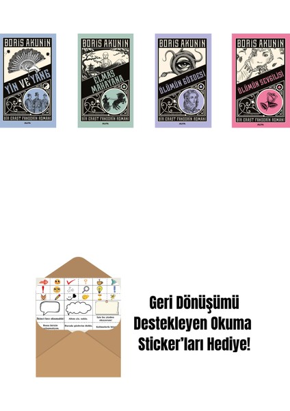 Boris Akunin 4 Kitap Set + Okuma Sticker'ları