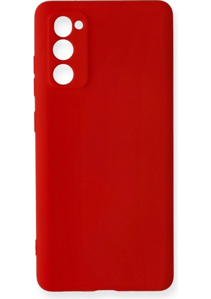 Newface Samsung Galaxy S20 Fe Kılıf Nano Içi Kadife Silikon - Kırmızı