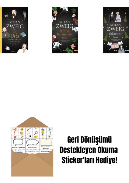 Üç Usta + Amok Koşucusu + Yakıcı Sır + Okuma Sticker'ları