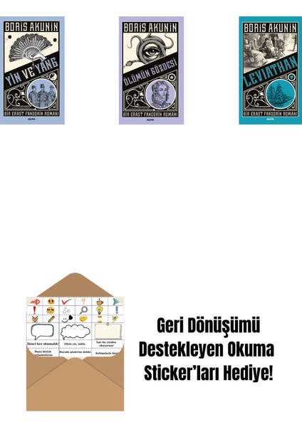 Yin ve Yang + Ölümün Gözdesi + Leviathan + Okuma Sticker'ları