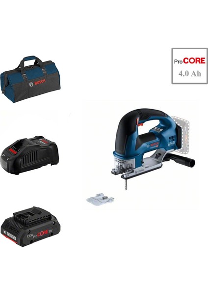 Gst 18V-155 Bc 1X4AH Procore Akülü Dekupaj Testere Bez Çantalı