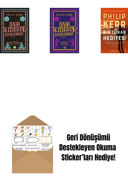 Dahi Ikizlerin Serüvenleri - Faizabad'ın Beş Fakiri + Dahi Ikizlerin Serüvenleri - Savaşçı Cinler + Bir Yunan Hediyesi + Okuma Sticker'ları