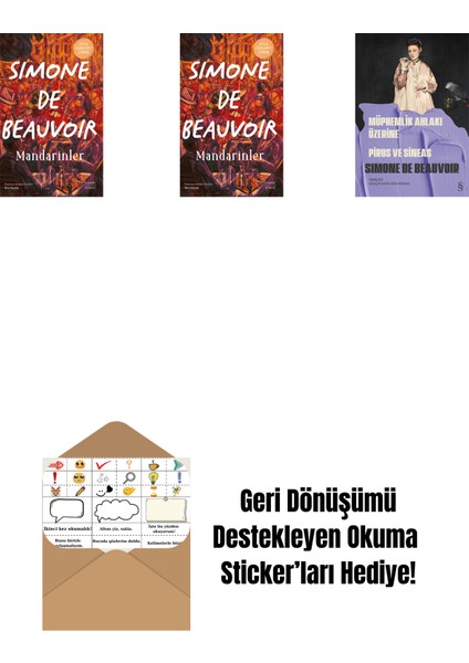 Mandarinler (Ciltli) + Mandarinler + Müphemlik Ahlakı Üzerine - Pirus ve Sineas + Okuma Sticker'ları