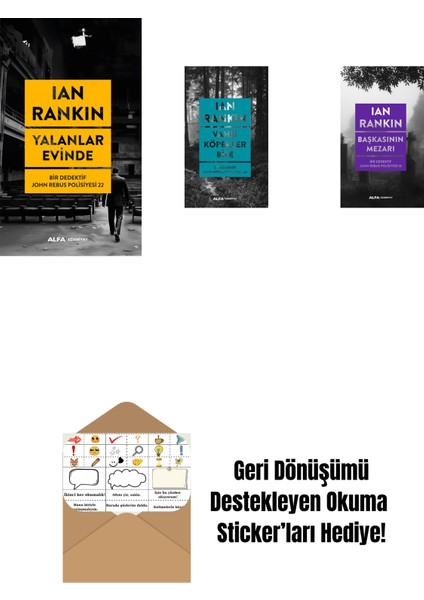 Yalanlar Evinde + Vahşi Köpekler Bile + Başkasının Mezarı + Okuma Sticker'ları