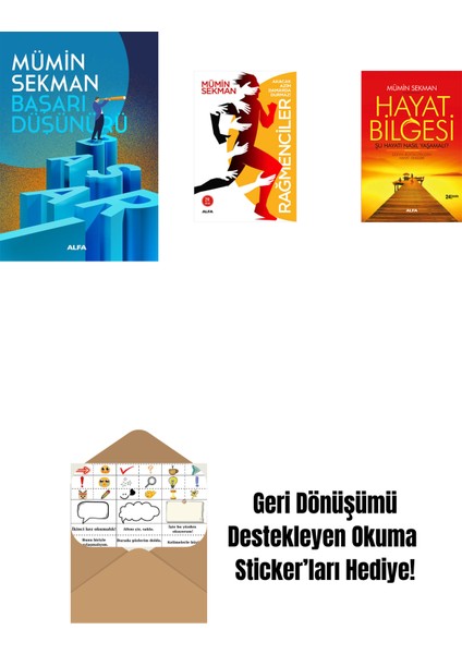 Başarı Düşünürü + Rağmenciler - Akacak Azim Damarda Durmaz! + Hayat Bilgesi + Okuma Sticker'ları