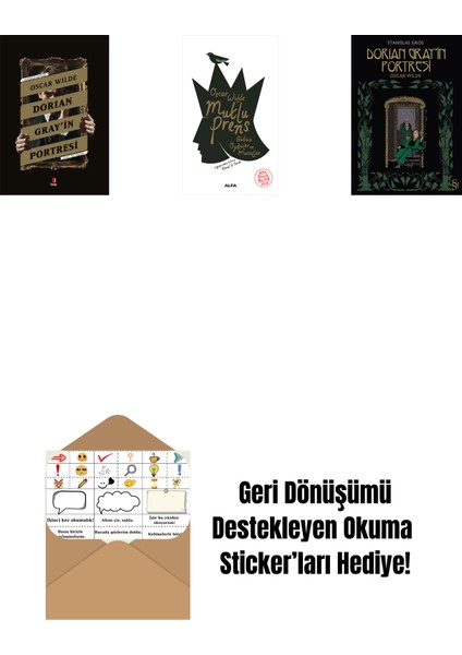 Dorian Gray’in Portresi + Mutlu Prens + Dorian Gray'in Portresi + Okuma Sticker'ları