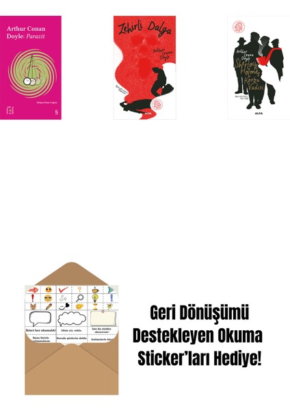 Everest Açıkhava 37 - Parazit + Zehirli Dalga + Sherlock Holmes - Korku Vadisi + Okuma Sticker'ları