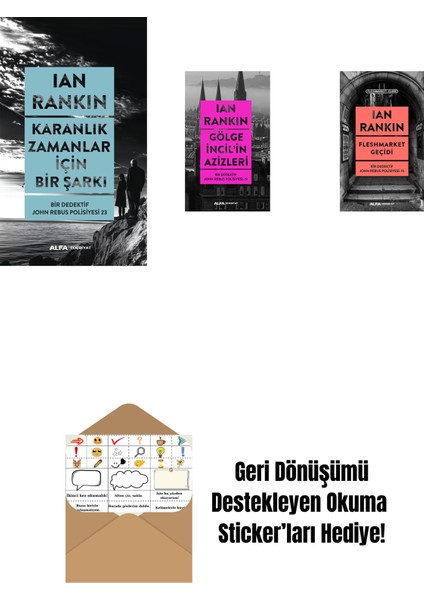 Karanlık Zamanlar Için Bir Şarkı + Gölge Incil'in Azizleri + Fleshmarket Geçidi + Okuma Sticker'ları
