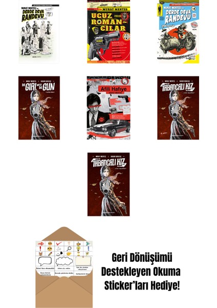 Murat Menteş 7 Kitap Set + Okuma Sticker'ları