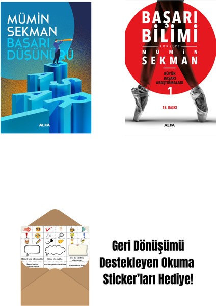 Başarı Düşünürü + Başarı Bilimi + Okuma Sticker'ları