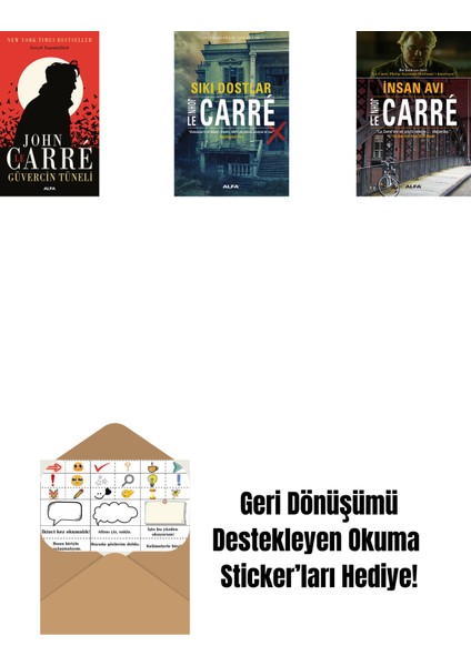Güvercin Tüneli + Sıkı Dostlar + Insan Avı + Okuma Sticker'ları