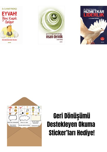 Eyvah! Yeni Kuşak Geliyor + Insani Derinlik + Hizmetkâr Liderlik + Okuma Sticker'ları