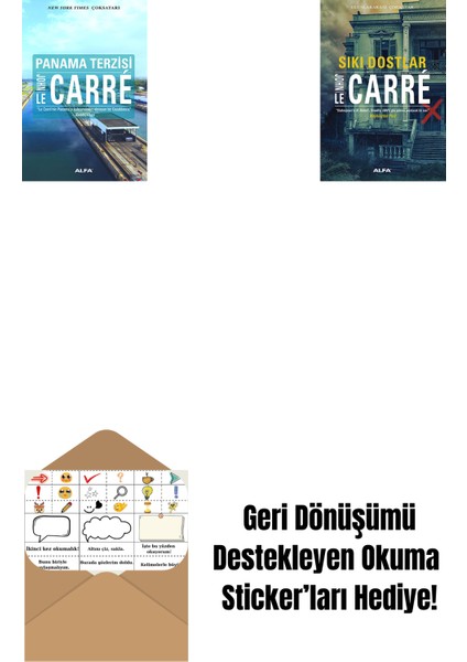 Panama Terzisi + Sıkı Dostlar + Okuma Sticker'ları
