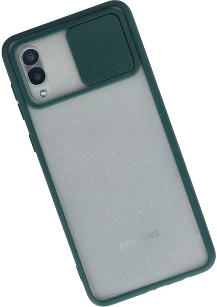 Newface Samsung Galaxy A02 Kılıf Palm Buzlu Kamera Sürgülü Silikon - Yeşil fiyatları