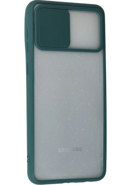 Newface Samsung Galaxy A02 Kılıf Palm Buzlu Kamera Sürgülü Silikon - Yeşil modelleri