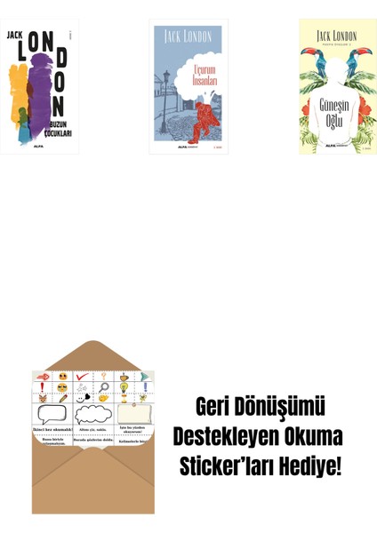 Buzun Çocukları + Uçurum Insanları + Güneşin Oğlu + Okuma Sticker'ları