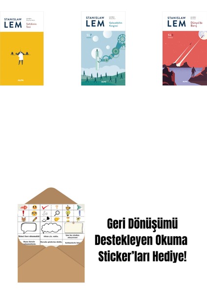 Sahibinin Sesi + Gelecekbilim Kongresi (Sl7) + Dünya’da Barış (Sl8) + Okuma Sticker'ları