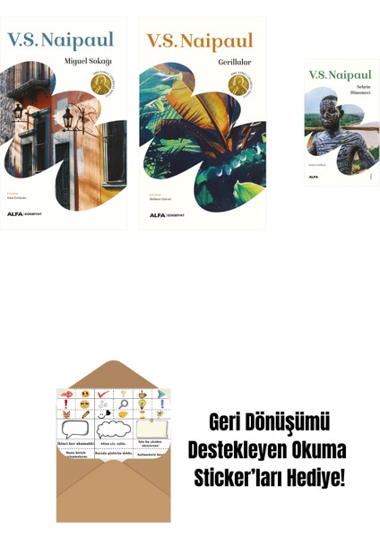 Miguel Sokağı + Gerillalar + Nehrin Dönemeci + Okuma Sticker'ları