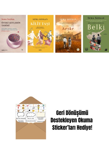 Sema Soykan 4 Kitap Set + Okuma Sticker'ları