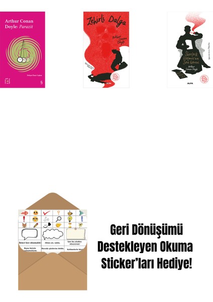 Everest Açıkhava 37 - Parazit + Zehirli Dalga + Sherlock Holmes'un Son Görevi + Okuma Sticker'ları