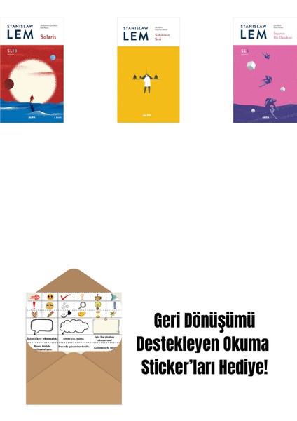 Solaris (SL10) + Sahibinin Sesi + Insanın Bir Dakikası (Sl5) + Okuma Sticker'ları