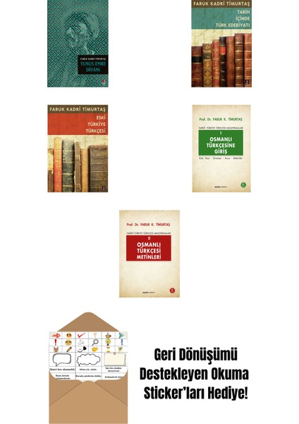 Faruk Kadri Timurtaş 5 Kitap Set + Okuma Sticker'ları