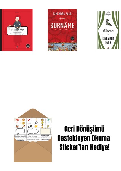 Ansikolopedik Divân Şiiri Sözlüğü (Ciltli) + Surnâme - Bir Osmanlı Mâcerası + Süleyman (Ciltli) + Okuma Sticker'ları