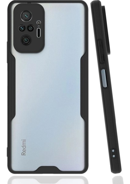 Newface Xiaomi Redmi Note 10 Pro Kılıf Platin Silikon - Siyah