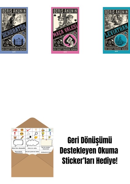 Dekoratör + Maça Valesi + Leviathan + Okuma Sticker'ları