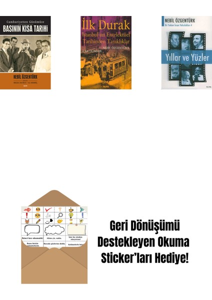 Basının Kısa Tarihi + Ilk Durak + Yıllar ve Yüzler + Okuma Sticker'ları