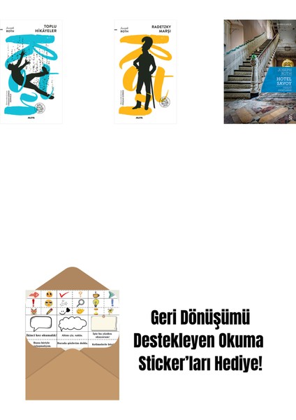 Toplu Hikayeler + Radetzky Marşı + Hotel Savoy + Okuma Sticker'ları