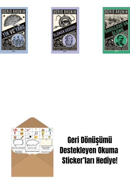 Yin ve Yang + Ölümün Gözdesi + Ahhilleus’un Ölümü + Okuma Sticker'ları
